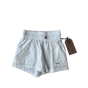 Avalanche Hiking Shorts Breathable Stretch Twill Bungee Cord Off White ( XS )